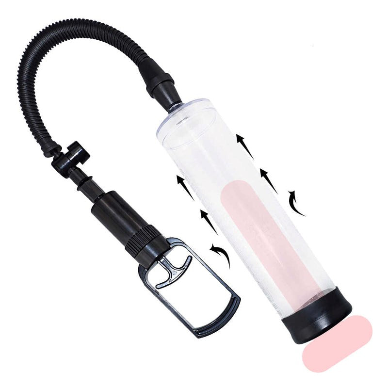 BDStyle Power Up Basics Penis Pump with Clear Cylinder and Hand Pump - - Penis Pumps And Stretchers