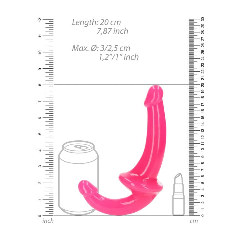 Shots Toys REALROCK 13.5 cm Illuminating Strapless Strap On Glow Feature - - Realistic Dildos
