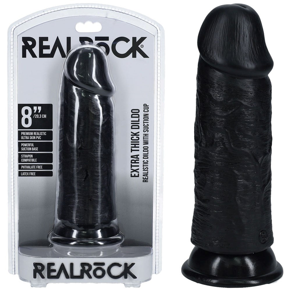 Shots Toys REALROCK Desire Igniting Pleasure Toy Extra Thick Dildo - - Realistic Dildos