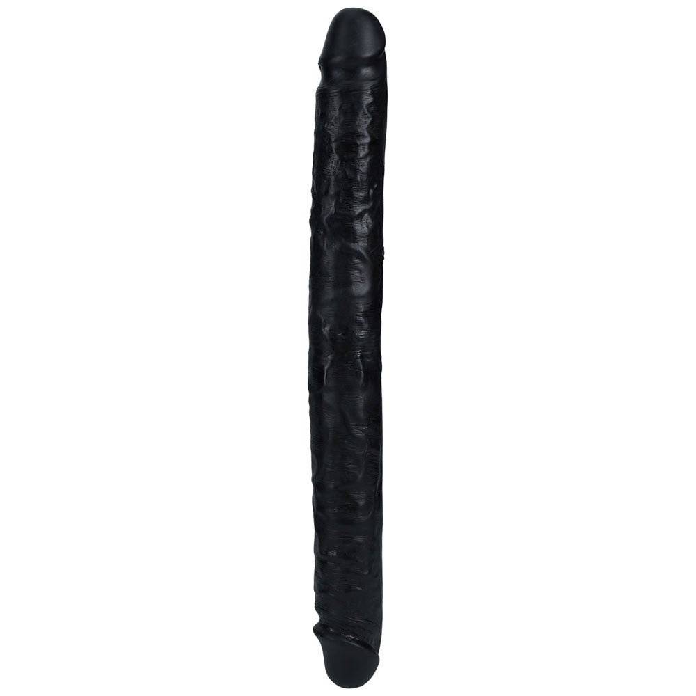 Shots Toys REALROCK 35cm Slim Double Dildo with Suction Cup Base - - Realistic Dildos