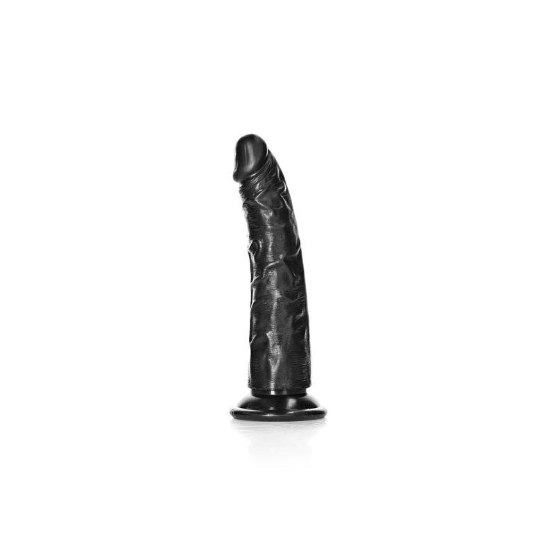 Shots Toys REALROCK Realistic Slim Dildo 15.5 cm with Suction Cup Base - - Masks And Blindfolds