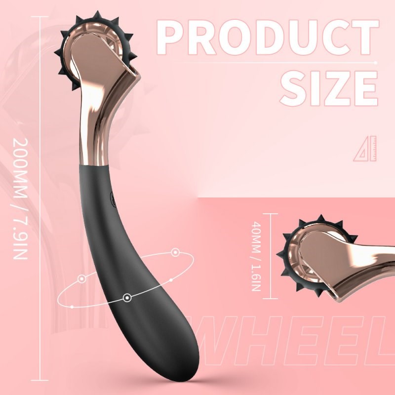 BDStyle Roll It Clit and Nipple Vibrator with 9 Vibration Patterns - - Clit Ticklers and Pulsators