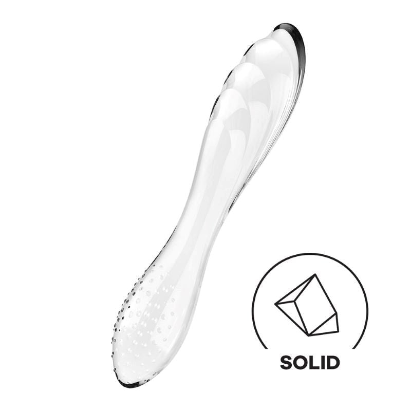 Satisfyer Dazzling Crystal 1 G Spot Glass Dildo Premium Borosilicate - - Glass Sex Toys