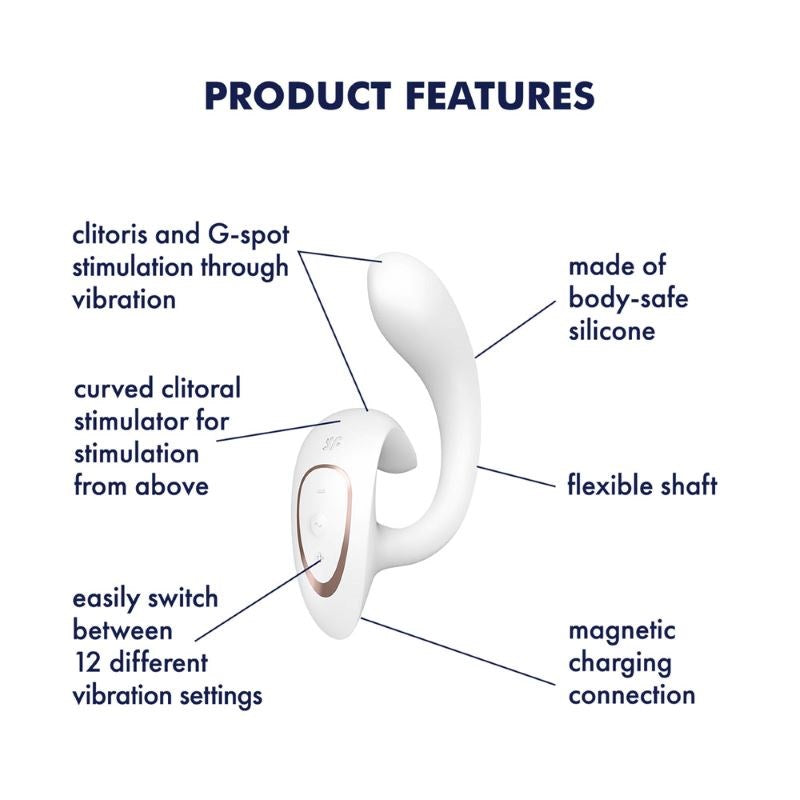 Satisfyer G For Goddess 1 Multi Functions G Spot Vibrator - - Remote Control Vibrators