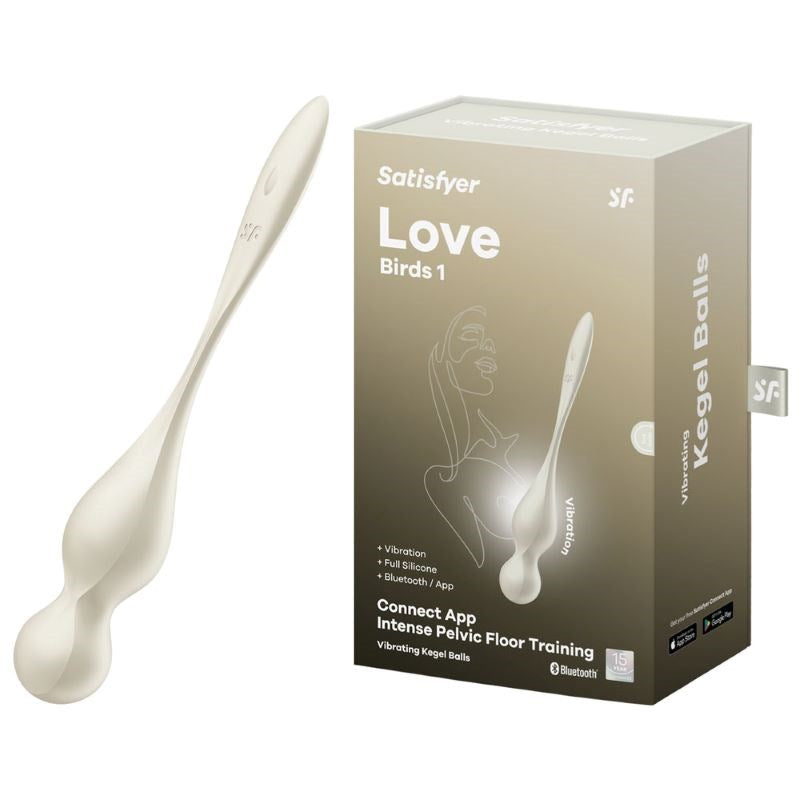 Satisfyer Love Birds 1 App Control Kegel Exercisers with Smart Vibration - - Clit Ticklers and Pulsators