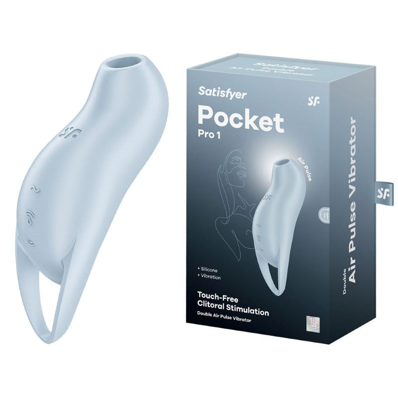 Satisfyer Pocket Pro 1 Dual Motor Clitoral Vibrator with Pressure Wave Tech - - Clit Ticklers and Pulsators