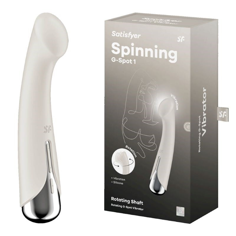 Satisfyer Spinning G-Spot 1 Rotating and Vibrating G Spot Massager - - Realistic Dildos