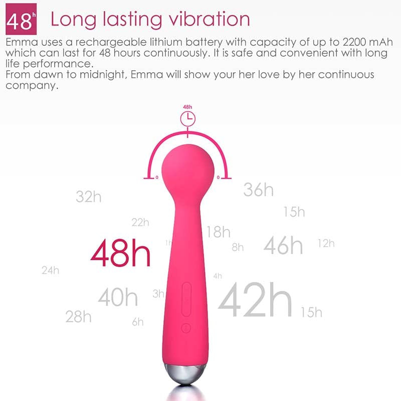 Svakom Emma Heating Magic Wand Vibrator with Constant Heat Function - - Waterproof Vibrators
