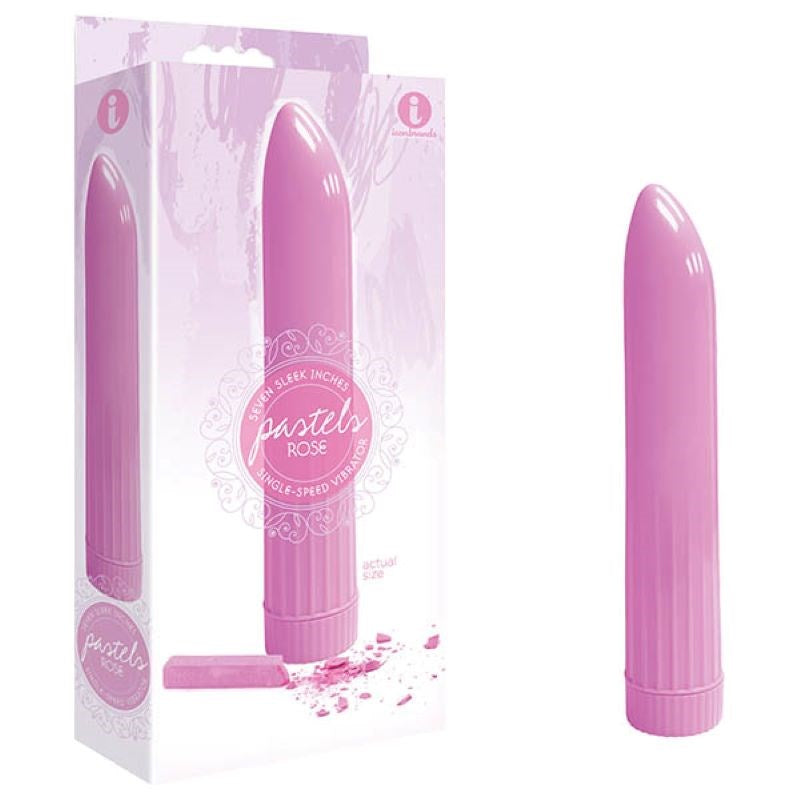 Icon Brands The 9s Pastel Vibes Smooth 7 Inch ABS Vibrator Multiple Speeds - - Realistic Dildos