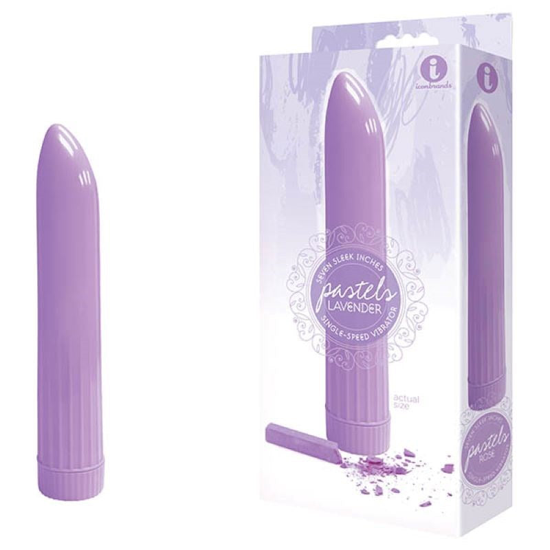 Icon Brands The 9s Pastel Vibes Smooth 7 Inch ABS Vibrator Multiple Speeds - - Realistic Dildos