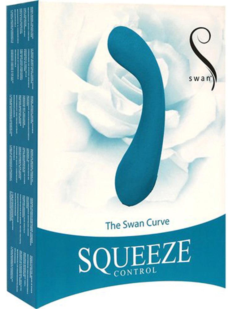 BMS Factory The Swan Curve with Squeeze Control Clitoral Vibrator - - Luxury Sex Toys