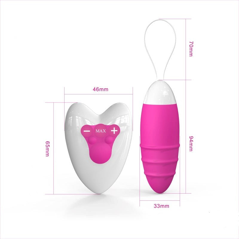 Romant Vibrating Love Egg Purple Wireless Vibrator Remote Control - - Love Eggs and Kegel Exercisers