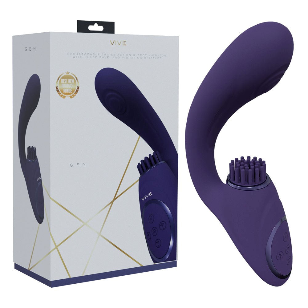Shots Toys Vive Gen Triple Motor G Spot Vibrator Sensational Bliss - - Clit Ticklers and Pulsators