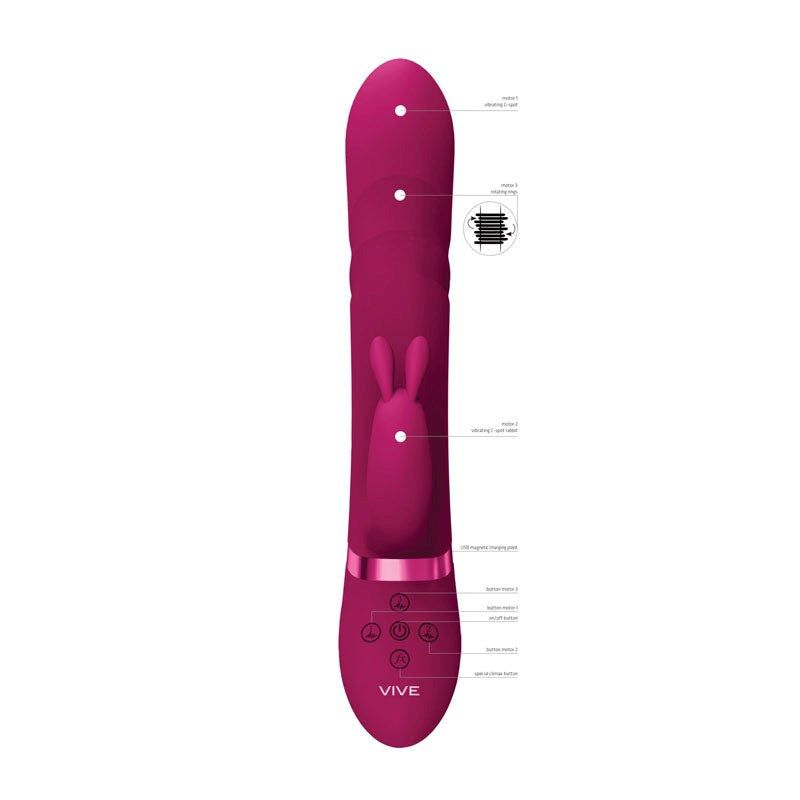 Shots Toys Vive Nari Customizable Rabbit Vibrator with 1000 Combinations - - Rabbit Vibrators