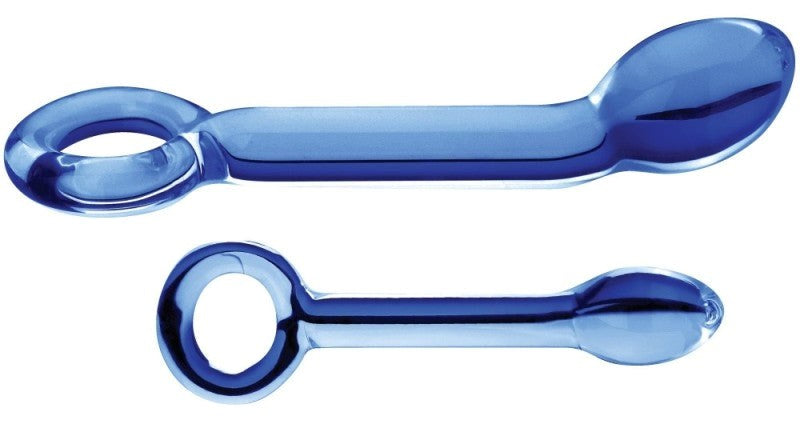 Spartacus Enterprises Sensual Bliss Blown Glass G Spot Dildo with Loop - - Bullet Vibrators