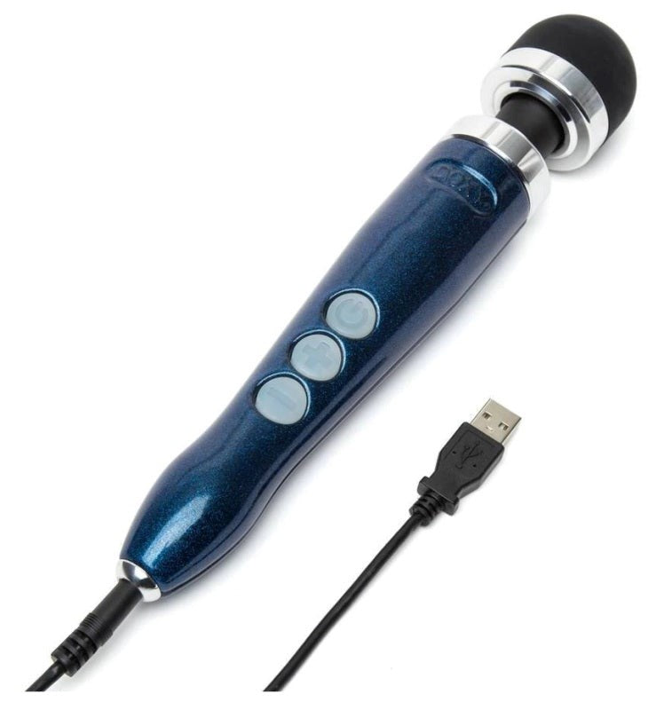 Doxy Die Cast 3R Rechargeable Wand Vibrator with Metal Body - - Double Ender