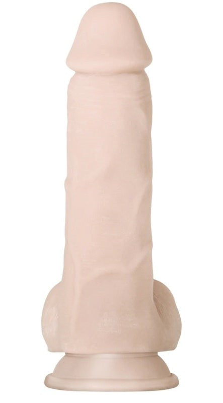 Evolved Real Supple Poseable Girthy 8.5 inch Dildo with Bendable Shaft - - G-Spot Vibrators
