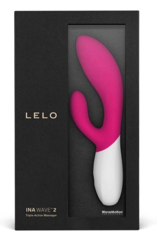 Lelo Ina Wave 2 Triple Action Rabbit Vibrator WaveMotion Technology - - G-Spot Vibrators