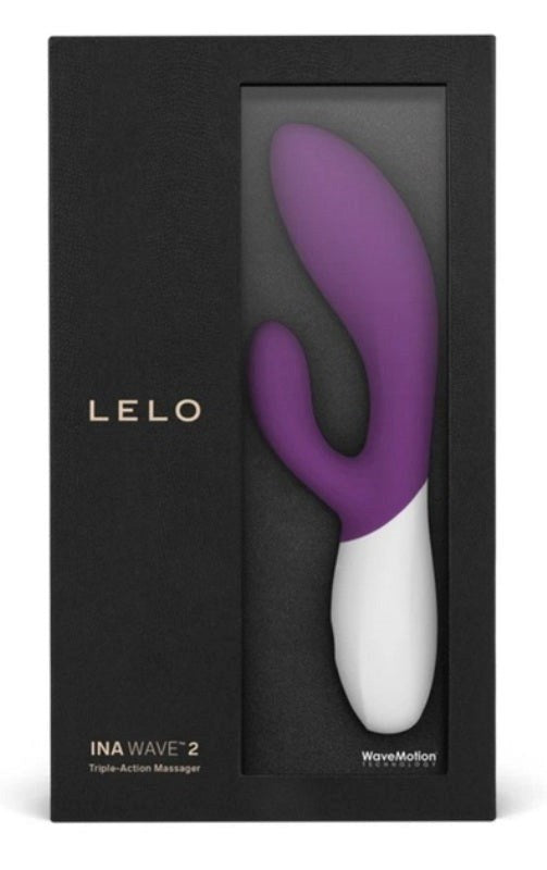 Lelo Ina Wave 2 Triple Action Rabbit Vibrator WaveMotion Technology - - G-Spot Vibrators