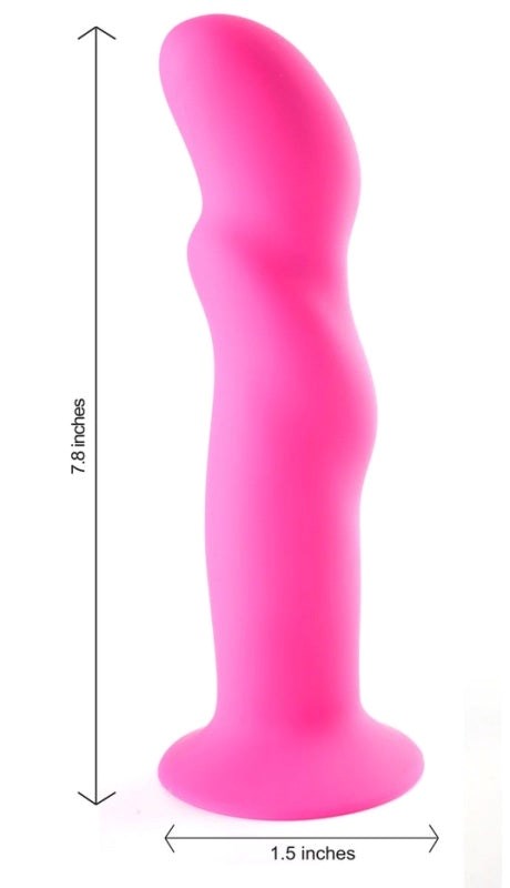 Maia Toys RILEY Premium Silicone Dildo Body Safe Material Curved Design - - Realistic Dildos