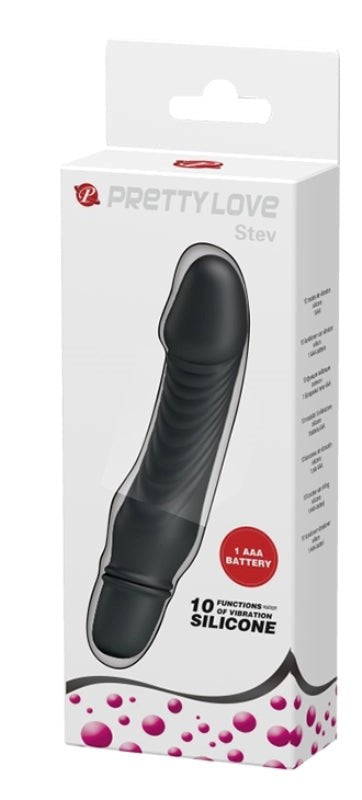 Baile Pretty Love Stev G Spot Vibrator with Curved Design and 10 Functions - - G-Spot Vibrators