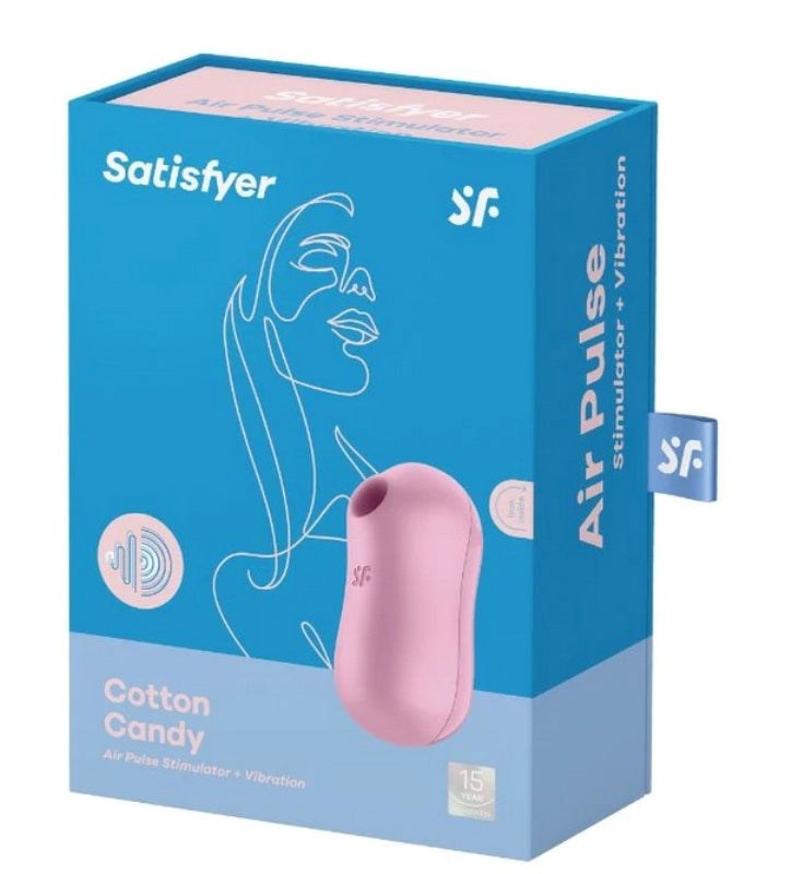 Satisfyer Cotton Candy Air Pulse Multi Functions Clitoral Massager - - Rabbit Vibrators