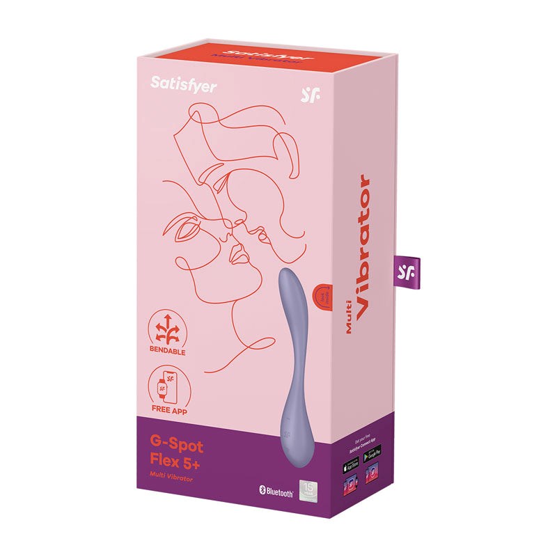 Satisfyer Flex 5 Multi Functions App Controlled G Spot Vibrator - - Finger and Tongue Vibrators