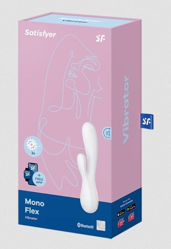 Satisfyer Mono Flex App Connected Multi Functions Rabbit Vibrator Dual Motor - - Body Wands