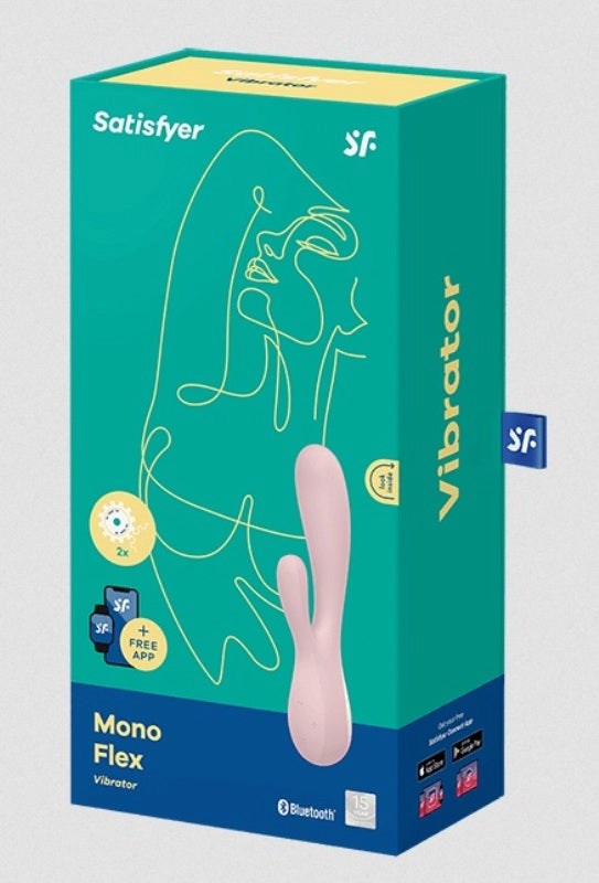 Satisfyer Mono Flex App Connected Multi Functions Rabbit Vibrator Dual Motor - - Body Wands