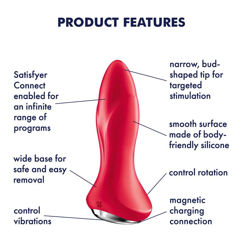 Satisfyer Rotator Plug 1 App Connected Anal Vibrator - - Remote Control Vibrators