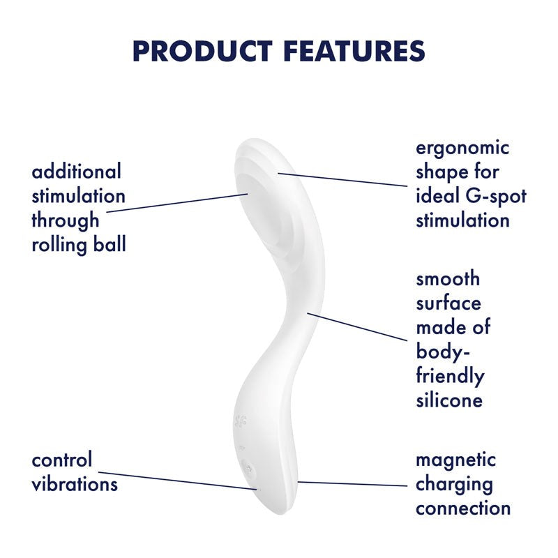 Satisfyer Rrrolling Pleasure 7 Functions G Spot Massager - - Clit Ticklers and Pulsators