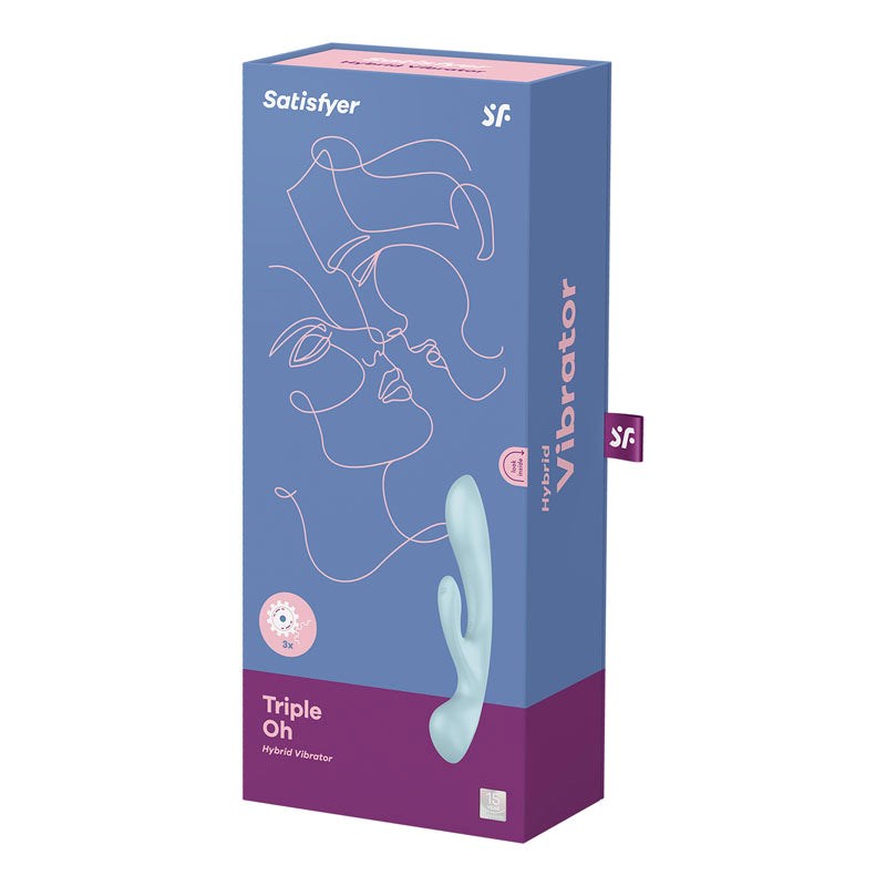 Satisfyer Triple Oh Massager and Rabbit Vibrator with Triple Motor Design - - Personal Massagers
