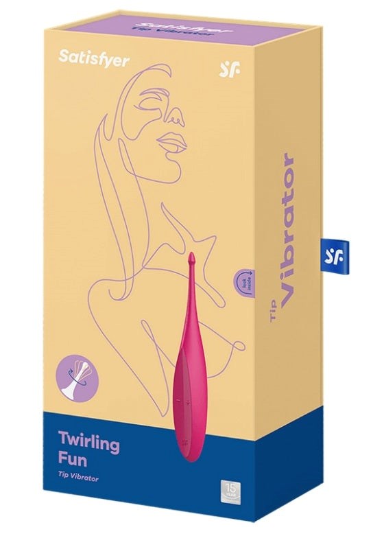 Satisfyer Twirling Fun 12 Functions Silicone Clitoral Vibrator Waterproof - - Glass Sex Toys