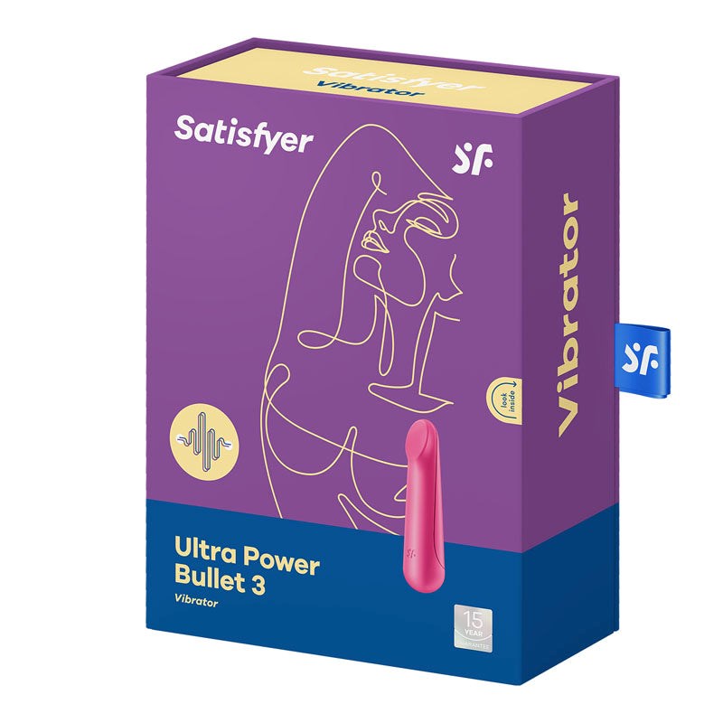 Satisfyer Ultra Power Bullet 3 Waterproof Clitoral Vibrator IPX7 Rated - - Bullet Vibrators