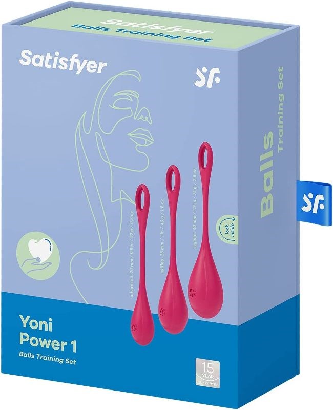 Satisfyer Yoni Power 1 Pelvic Floor Kegel Exerciser Love Balls Progressive Training - - Luxury Sex Toys