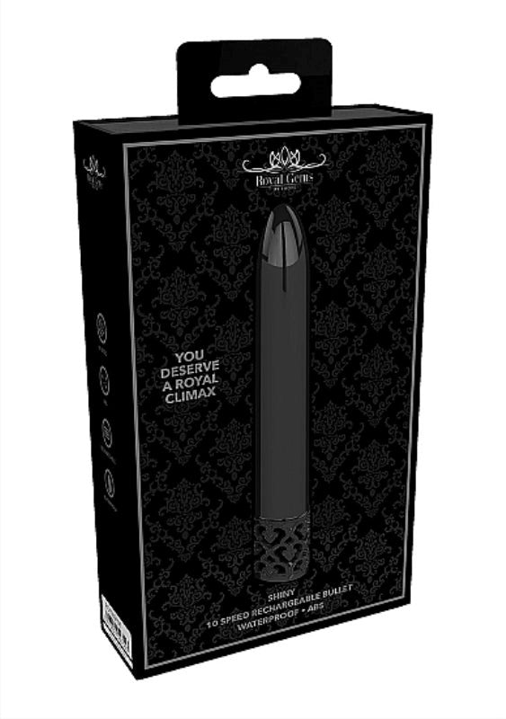 Shots Toys Shiny Rechargeable ABS Bullet Vibrator with F1 Motor - - Waterproof Vibrators