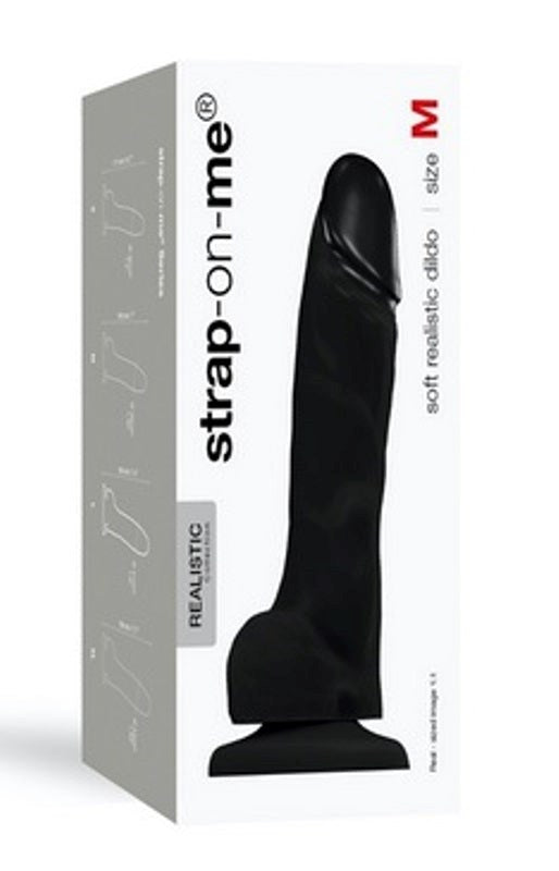 strap on me Soft Realistic Dildo Medium Lifelike Texture - - Strap On Sextoys