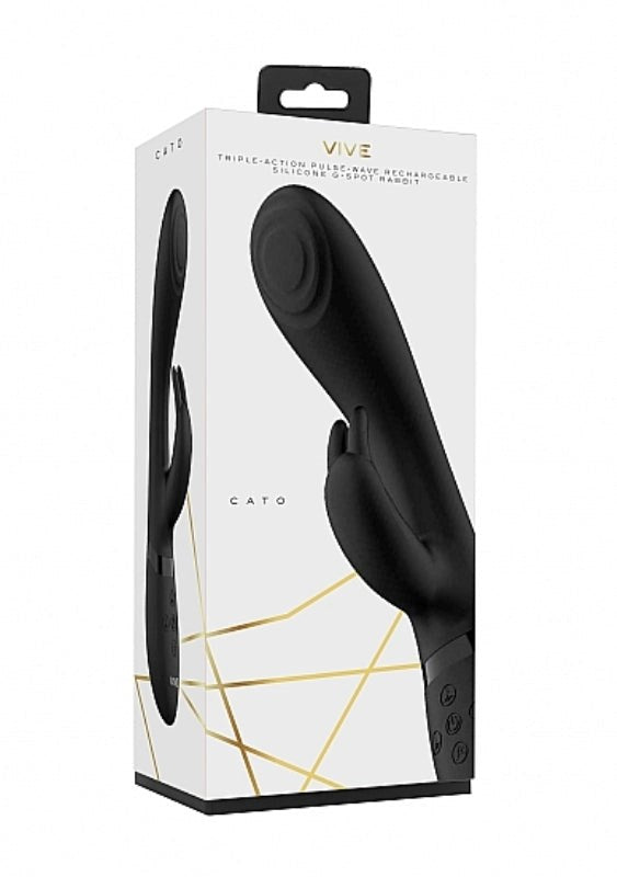 Shots Toys Vive Cato Pulse G Spot Rabbit Vibrator Dual Stimulation - - Rabbit Vibrators