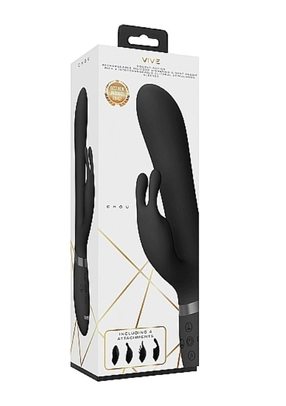 Shots Toys Vive Chou Dual Motor Rabbit Vibrator with Climax Button - - Body Wands