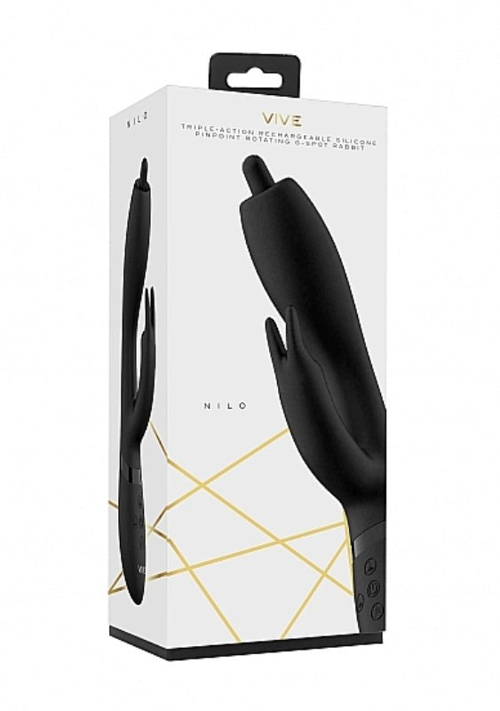 Shots Toys Vive Nilo Rabbit Vibrator with Swinging Tip for Dual Stimulation - - Body Wands