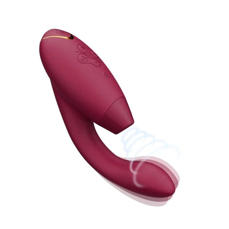 Womanizer Duo Clitoral and G Spot Vibrator with Dual Stimulation Technology - - Butt Plugs