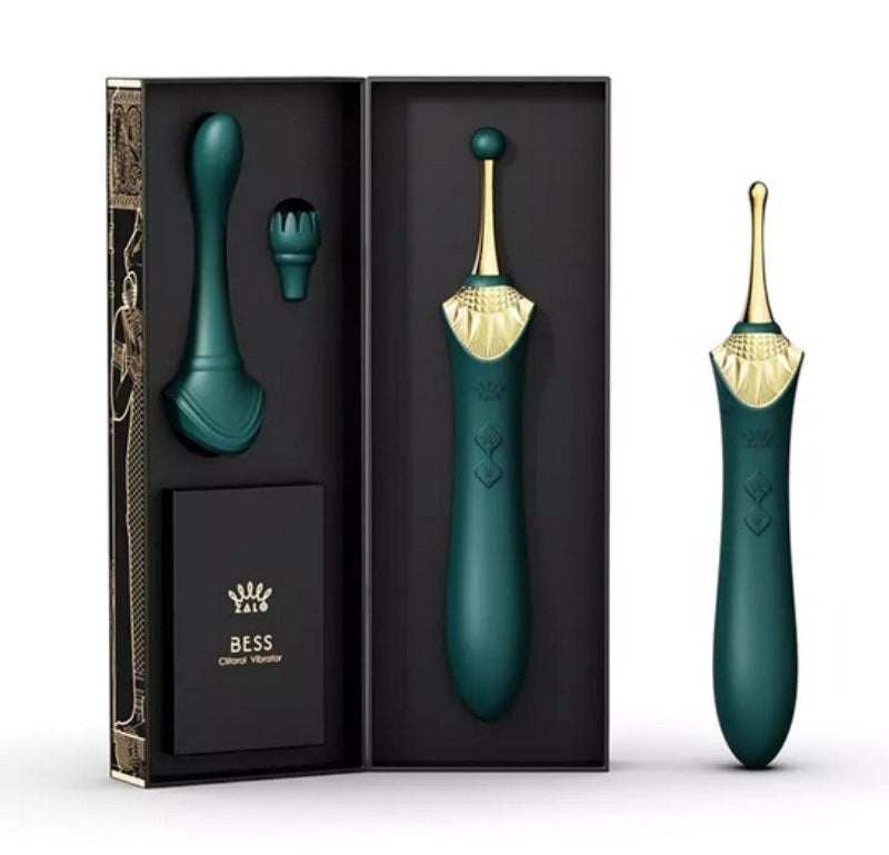 Zalo Bess Wand Vibrator with Dual Motors and Three Attachments - - Strap On Sextoys