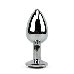 Jewel Encrusted Stainless Butt Plug Large - - Butt Plugs