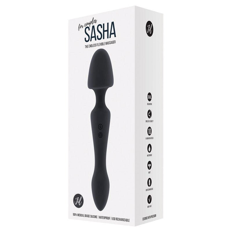Shots Toys Jil Sasha Flexible Massager Dual Motor Vibrator - - Clit Ticklers and Pulsators