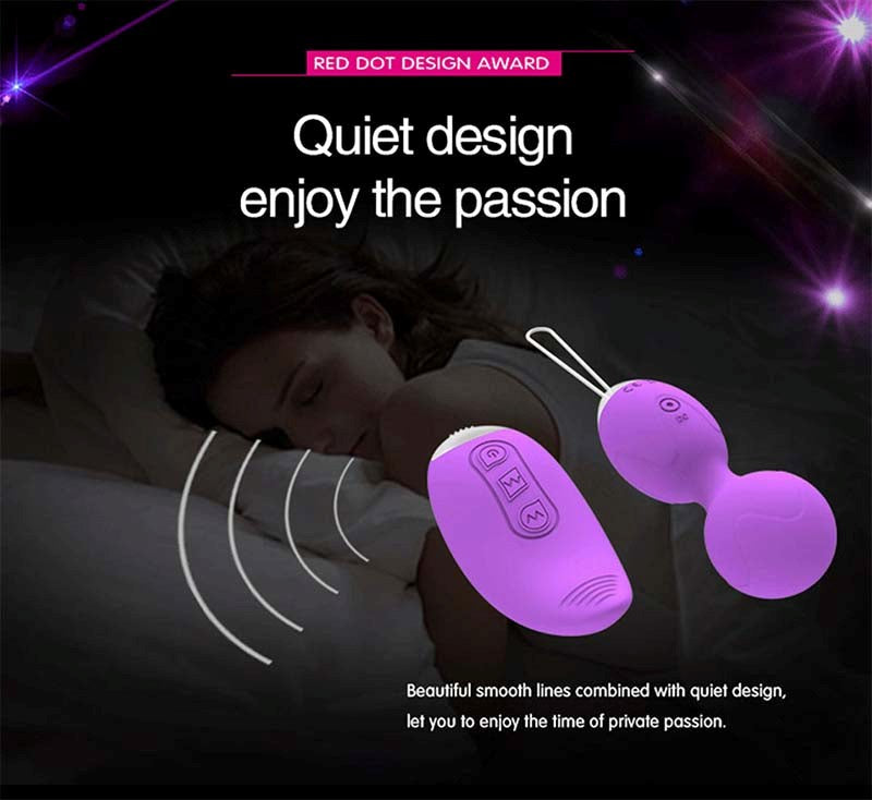 LoveMate Akili Remote Control Egg Vibrator Kegel Strengthening Sex Toy - - Rabbit Vibrators