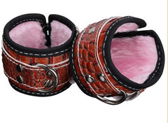 Patterned Bondage Play Wrist or Ankle Cuffs - - Cuffs and Restraints