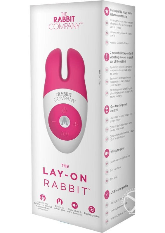 Xgen Products The Lay On Rabbit Clitoral Vibrator with Rabbit Ears - - Rabbit Vibrators