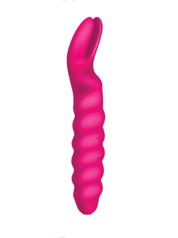 Xgen Products The Rabbit Ears USB Rechargeable Silicone Massager Dual Motor - - Clit Ticklers and Pulsators
