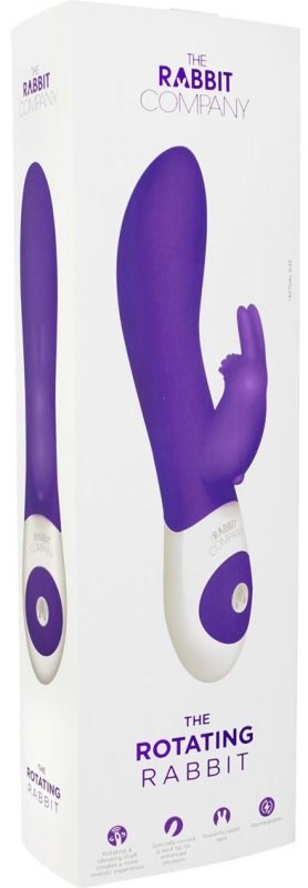 Xgen Products The Rotating Rabbit USB Rechargeable Dual Stimulation Vibrator - - Clit Ticklers and Pulsators