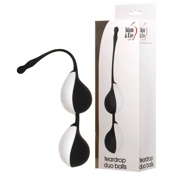 Adam & Eve Teardrop Duo Balls with Rolling Weights - - Butt Plugs
